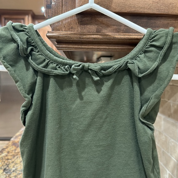 Janie and Jack olive green girls too size 7 - Picture 2 of 7